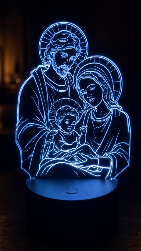 Luminária em acrílico com LED